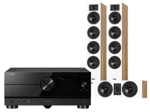 Kino domowe Yamaha RX-A6A (czarny) + Diva 6 + 7 (dąb) - Kino domowe - miniaturka - grafika 1
