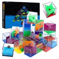 Zabawki interaktywne dla dzieci - Kostki Logiczno-Zręcznościowe Łamigłówki 24 Szt. - miniaturka - grafika 1