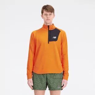 Bluza męska New Balance MT23252CEN  pomarańczowa - Bluzy męskie - miniaturka - grafika 1