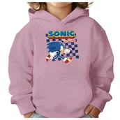 Bluzy dla dziewczynek - BLUZA DZIECIĘCA SONIC 122-128 DLA DZIEWCZYNKI CHŁOPCA PREZENT - miniaturka - grafika 1