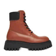 Botki damskie - Trzewiki G-Star Raw EO-AYSE-8093-25 Beżowy - miniaturka - grafika 1