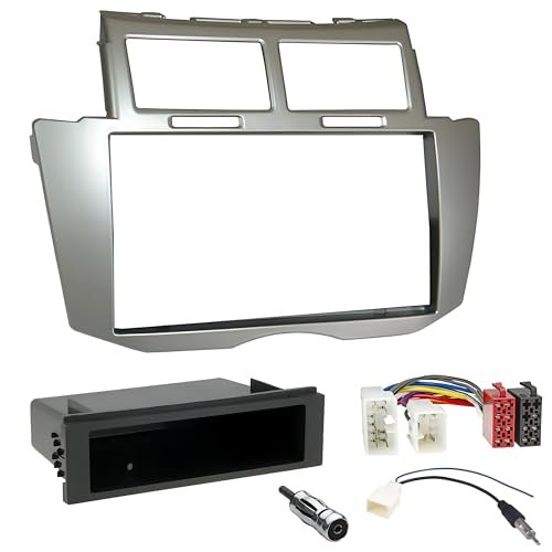 Sound-way - 1 DIN w desce rozdzielczej adapter stereo samochodowy zestaw montażowy do powięzi do Toyota Yaris 2005-2011 - 2D-yaris09