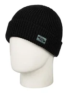 Czapki męskie - Quiksilver Czapka męska czarna jeden rozmiar - miniaturka - grafika 1