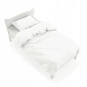 Pościel dla dzieci - Pościel Dziecięca 120x150 Muślinowa na Kołdrę i Poduszkę 40x60 Biała - miniaturka - grafika 1