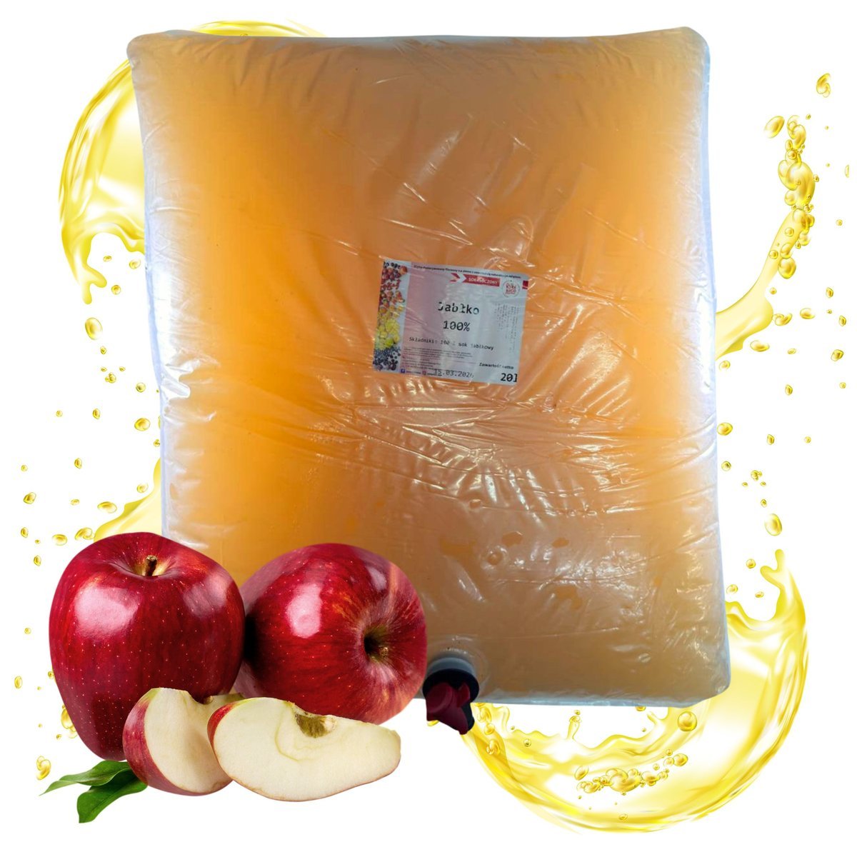 SOK JABŁKOWY 20L 100% NFC tłoczony naturalny bez dodatku cukru
