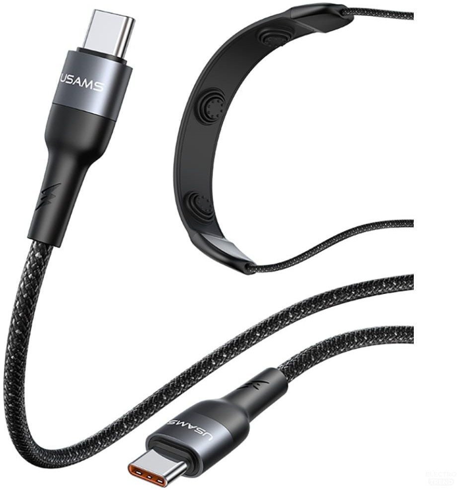 Cable USAMS SJ759 U89 100W Fast Charging with massager black