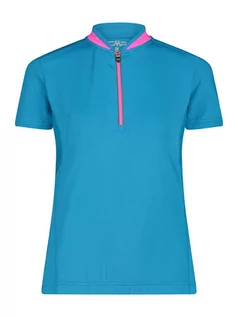 Koszulki sportowe damskie - CMP Koszulka kolarska w kolorze niebieskim - grafika 1