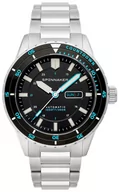 Zegarki męskie - Zegarek Spinnaker SP-5099-22 HASS AUTOMATIC PEBBLE BLACK - miniaturka - grafika 1