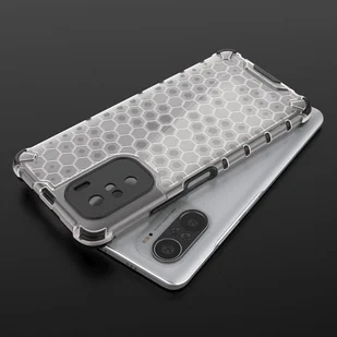 Honeycomb etui pancerny pokrowiec z żelową ramką Xiaomi Redmi K40 Pro+ / K40 Pro / K40 / Poco F3 zielony - Etui i futerały do telefonów - miniaturka - grafika 11
