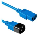 Kable - MicroConnect Power Cord C13-C14 1.8m Blue - miniaturka - grafika 1