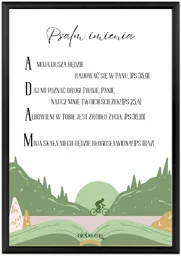 Psalm imienia Adam, prezent na bierzmowanie, imienienym urodziny, imię do wyboru. - Ikony i obrazy sakralne - miniaturka - grafika 1
