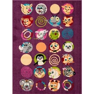 Dom i wnętrze OUTLET - Dywan dziecięcy FD Funky Top SUS fiolety 200x280 cm 24h - miniaturka - grafika 1
