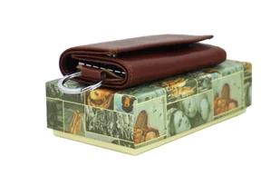 Etui skórzane na klucze / portfel - Brązowe - Etui na klucze - miniaturka - grafika 7
