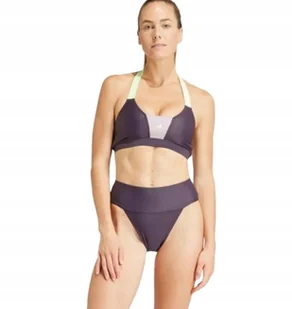 ADIDAS FIOLETOWE FIGI KĄPIELOWE Z LOGO I GŁADKIE XS I1A - Stroje kąpielowe - miniaturka - grafika 1