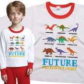 Piżamy dla dziewczynek - Piżama dziecięca Przyszły Paleontolog Dinozaury 98/104 - VoloDonum - miniaturka - grafika 1