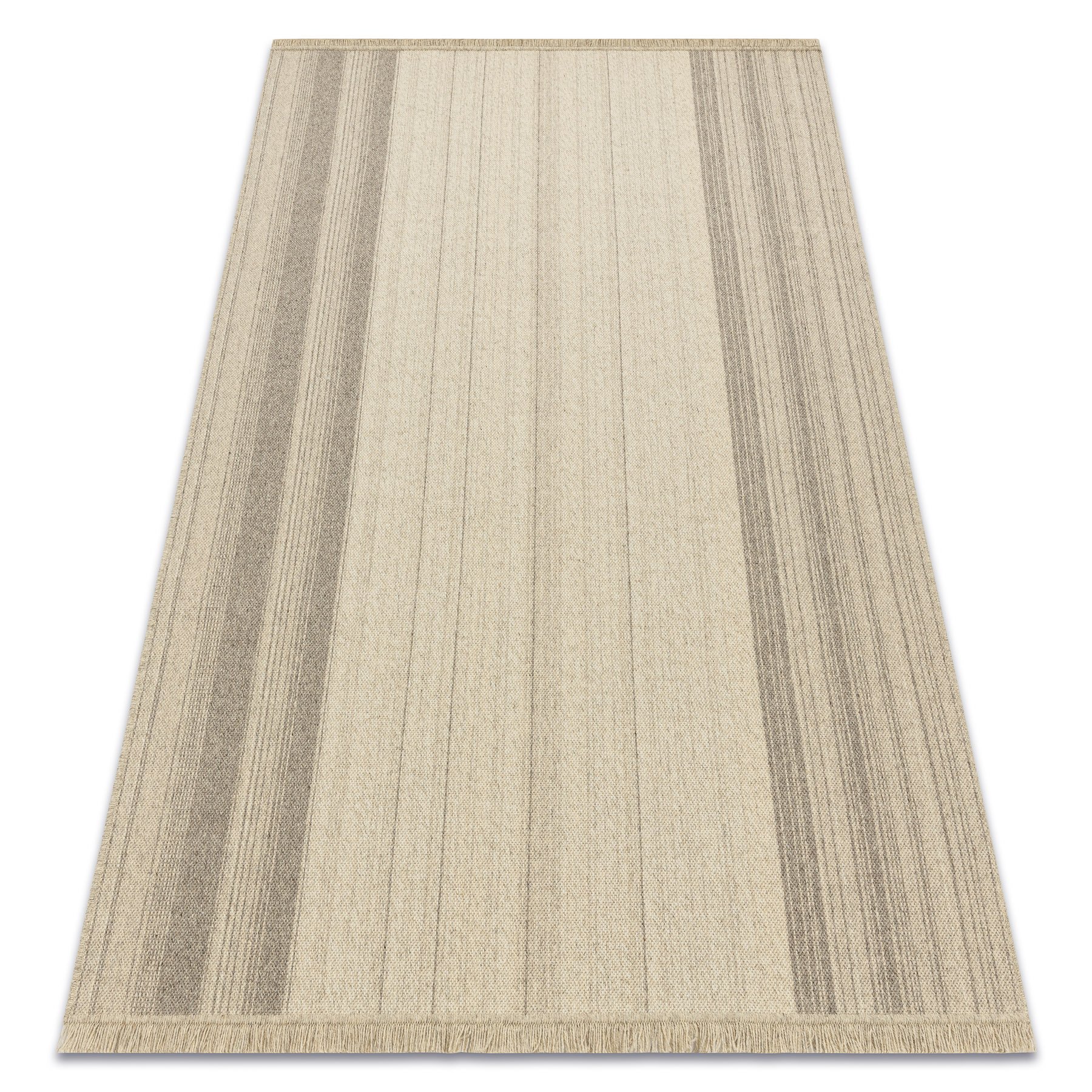 Dywan wełniany VILLA 7796/72800 Paski SIZAL, płaskotkany beż beżowy 200x300 cm