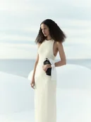 Sukienki - Reserved - Cekinowa sukienka - złamana biel - miniaturka - grafika 1