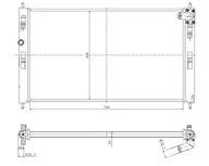 Układ chłodzenia - akcesoria - Chłodnica, układ chłodzenia silnika NRF 550023 - miniaturka - grafika 1