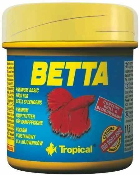 Tropical Betta - pokarm płatkowany Dla bojowników 50ml/15g
