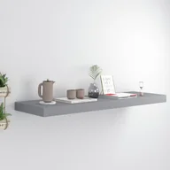 Półki do salonu - vidaXL vidaXL Półka ścienna, szara, 80 x 23,5 x 3,8 cm, MDF - miniaturka - grafika 1
