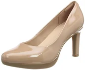 Czółenka - Clarks Damskie czółenka Ambyr Joy, ciepły beż., 35.5 eu - miniaturka - grafika 1