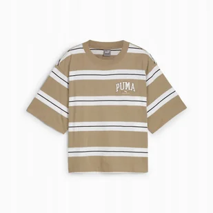PUMA KOSZULKA SQUAD STRIPED 68153867 r M - Koszulki i topy damskie - miniaturka - grafika 1