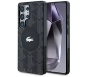 Etui i futerały do telefonów - Lacoste Monogram W Silver Croc Logo MagSafe do Galaxy S25 Ultra Czarny - miniaturka - grafika 1