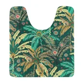 Dywaniki łazienkowe - Mata łazienkowa pod WC Litos liście - miniaturka - grafika 1