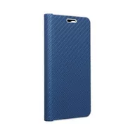 Etui i futerały do telefonów - Forcell Kabura LUNA Book Carbon do SAMSUNG Galaxy A12 niebieski - miniaturka - grafika 1