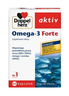 Queisser Pharma Doppelherz Aktiv Omega-3 Forte 60 szt. - Układ nerwowy - miniaturka - grafika 1