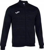 Bluzy męskie - Joma Joma Grafity III Full Zip Sweatshirt 102866-100 Czarne XXS - miniaturka - grafika 1
