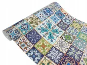 Okleiny - Okleina Meblowa Samoprzylepna Folia Ze Wzorem Turecka Mozaika Szer 45cm - miniaturka - grafika 1