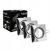 Oprawy, klosze i abażury - Polux Oczka sufitowe kwadratowe ruchome chrom 3 szt. - miniaturka - grafika 1