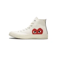 Trampki damskie - Buty do chodzenia dla dorosłych Converse Comme des Garçons Blanche Haute - miniaturka - grafika 1