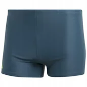 Kąpielówki męskie - Spodenki męskie kąpielowe adidas Solid niebieskie IM1059 7 - miniaturka - grafika 1