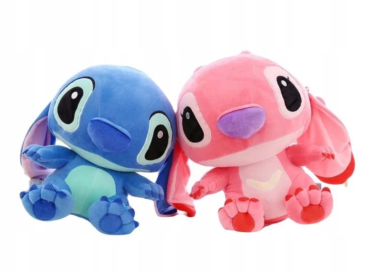 Zestaw 2x Stich + Angel Pluszak Maskotka 35 Cm Miś Lilo I Stitch Prezent