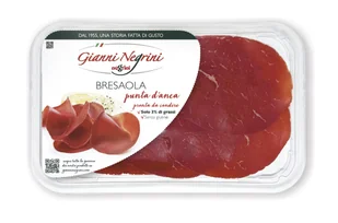 Polędwica wołowa Bresaola punta plastry 80g - Gianni Negrini - Pasztet i przetwory mięsne - miniaturka - grafika 1