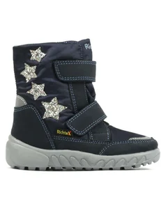 Richter Shoes Kozaki zimowe "Husky" w kolorze granatowym - Kozaki damskie - miniaturka - grafika 1