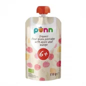 Desery dla dzieci - SALVEST PÕNN BIO Kaszka zbożowa z mango i jabłkiem, 110g - miniaturka - grafika 1