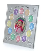 Ramki na zdjęcia - Ramka roczek 13 zdjęć srebrna CK-608 - miniaturka - grafika 1