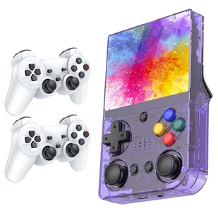 M21 Handheld Game Console 2 Game Controllers 64GB TF Card 1219 Games 30 Emulators 3 5-inch Screen 3D Rocker 3000mAh Bat - Konsole i gry retro - miniaturka - grafika 1