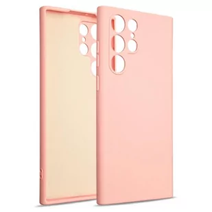 Beline Etui Silicone Samsung S22 Ultra różowo-złoty/rose gold - Etui i futerały do telefonów - miniaturka - grafika 1