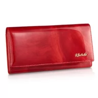 Portfele - Czerwony damski portfel frida skórzany rfid - miniaturka - grafika 1