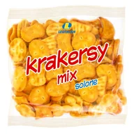 Krakersy - Mix Krakersy Solone LEWIATAN 90g - Chrupiąca Przekąska - miniaturka - grafika 1