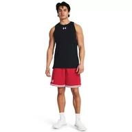 Spodnie sportowe męskie - Męskie spodenki do koszykówki Under Armour UA Perimeter Short - czerwone - UNDER ARMOUR - miniaturka - grafika 1