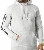 Bluzy męskie - Bluza męska z kapturem Champion szara - M - miniaturka - grafika 1