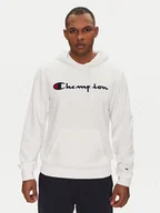 Bluzy męskie - Champion Bluza 220726 Biały Slim Fit - miniaturka - grafika 1
