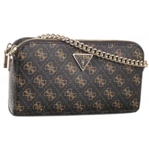 Torebka Listonoszka Eco Erica Status Crossbody HWEQG9 51012 Brown Logo (GU676-a) Guess - Torebki damskie - miniaturka - grafika 1