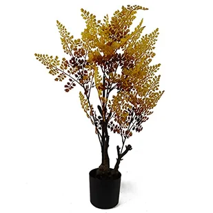 Leaf Design UK sztuczne jesień jesień pomarańczowe/zielone drzewa, złoty paproć, 70 cm - Sztuczne drzewka - miniaturka - grafika 1