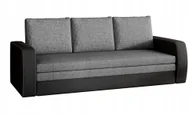 Sofy i kanapy - nabbi Sofa rozkładana Isolda - szaro-czarna - miniaturka - grafika 1
